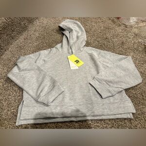 All in Motion Heather Gray Kids Cropped Hoodie